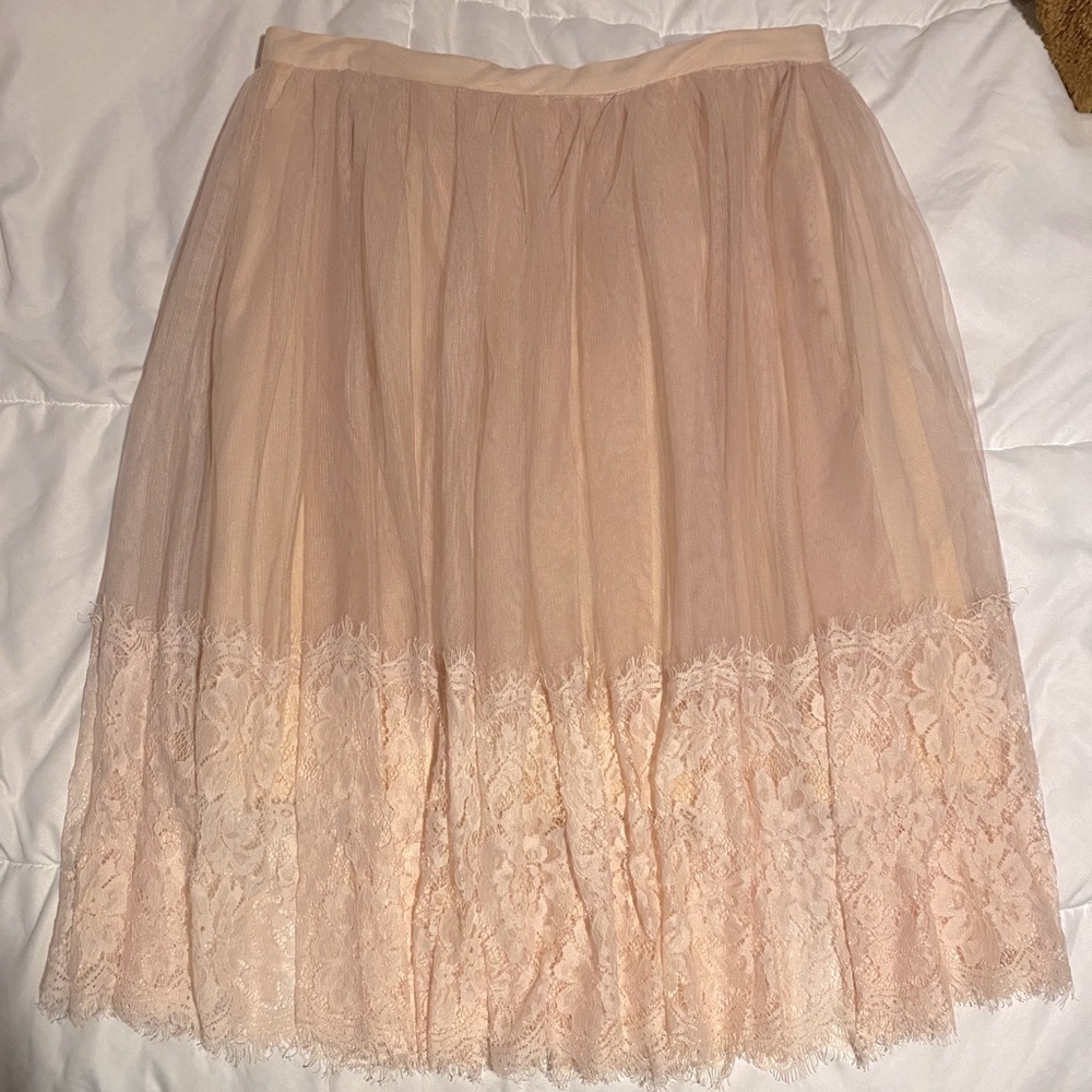 🌷🌷🌷Miami Pink Tulle Skirt with Lace